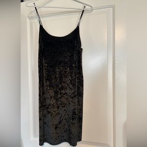 Black Velvet Slip Dress